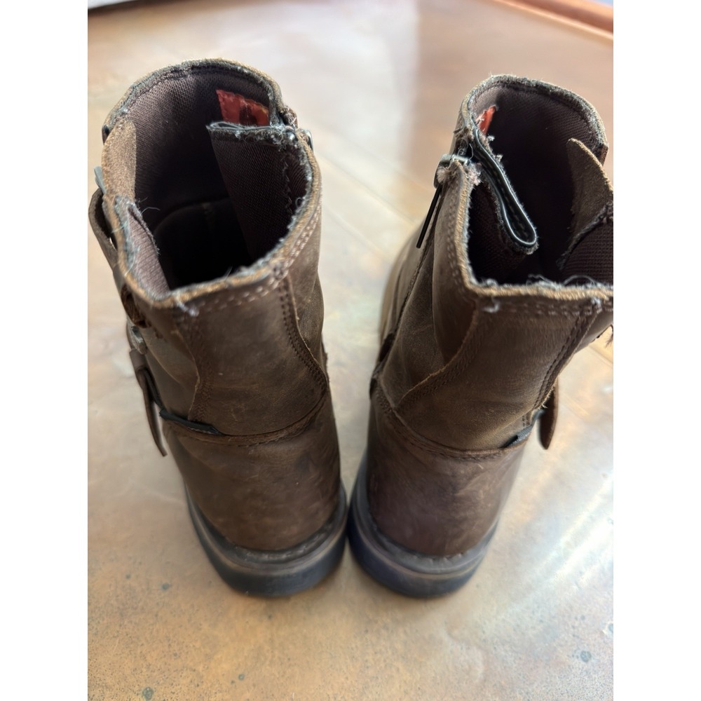 Harley-Davidson Women's Size 9 Brown Leather Waterproof Motorcycle Boots D87158 - Picture 6 of 12